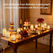 Flameless Candles with Remote, Set of 6 LED Pillar Candles (3" D x 4" 5" 6" H), Realistic Climbing Flame Battery Powered Candles for Home Wedding Christmas (Clear Shell Ivory)