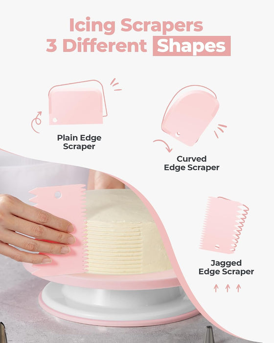 158 Cake Decorating Kit Baking Supplies Tools for Beginners & Pros
