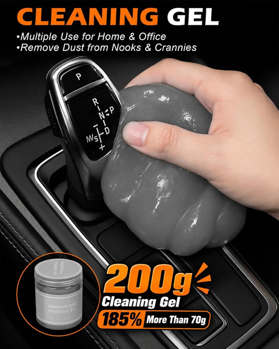 Windshield Cleaner Tool, 18Pcs Car Interior Cleaning Kit with Detail Brush
