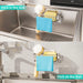 4 in 1 Sink Caddy Sponge Holder, SUS304 Stainless Steel Kitchen Brush Holder and Dish Cloth Hanger, Kitchen Organizers and Storage Essentials - Silver