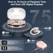 Wireless Earbud, 75H Bluetooth 5.4 Headphones Sport IP7 Waterproof, Running Wireless Earphones with ENC Noise Canceling Mic, 3D Bass Over Ear bud with Earhooks for Android, iOS, Workout, Gym, Rosegold