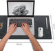 Felt Desk Mat, Computer Mat for Desk, Dark Gray (36x12Inches)