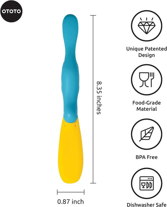 Splatypus Jar Spatula for Scooping and Scraping - Unique Fun Cooking Kitchen Gadgets for Foodies - BPA-free & 100% Food 