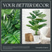28" Tall Fake Plants, Monstera Plant in White Pot for Office Decor