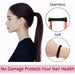 120PCS Black Hair Ties for Thick Hair – Seamless No Damage Elastic Ponytail Holders, Black Hair Band,Bulk Nylon Hair Ela