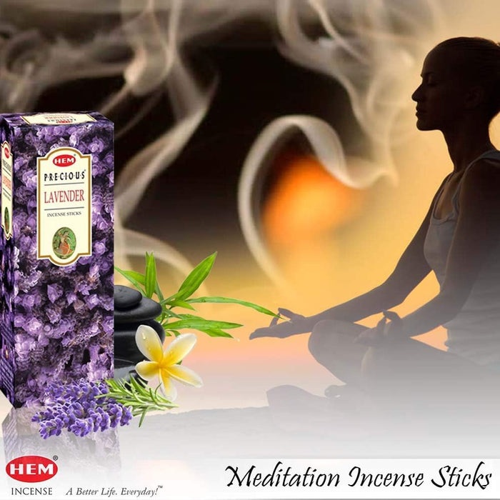 Lavender Incense Sticks – 100g x 2 Packs (200g Total) | Long-Lasting Floral Aroma for Relaxation, Meditation, Yoga & Home Fragrance