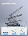 Adjustable Laptop Stand for Desk, Portable Airflow Laptop Riser Holder
