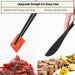 Travel Utensils with Case,  Portable Silverware Set for Work, Stainless Steel Reusable Travel Cutlery Set, Fork and Spoon Set for Camping, Picnic, Gadgets, Lunch Box for Men, Black