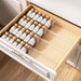 Clear Spice Drawer Organizer, 4 Tier- 2 Set (8 Packs)