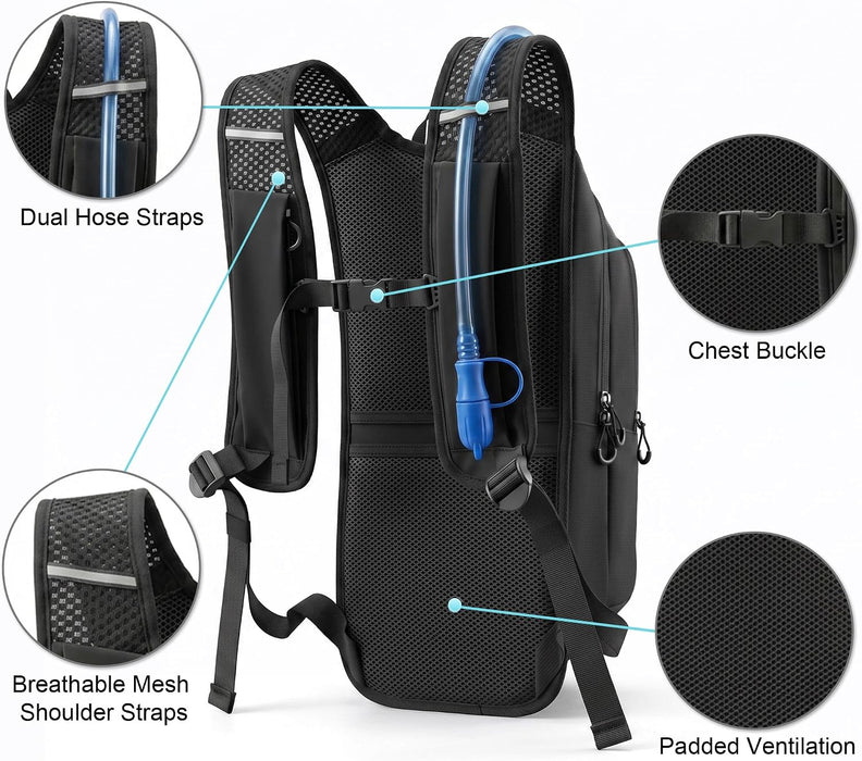 Hydration Backpack - Hiking Water Backpack with 2L Water Bladder