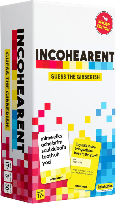 Incohearent, The Guess the Gibberish Party Game by Relatable