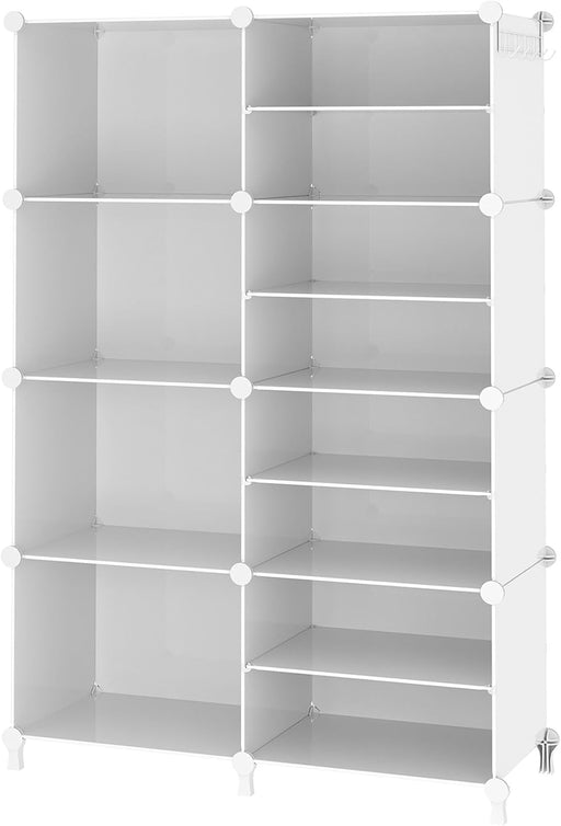 Closet Organizer 8 Cube Storage Shelves, White