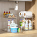 Bathroom Under Sink Organizers and Storage, 2 Pack, Clear