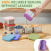 6 Oz Snack Containers with Lids for Kids - 6 Pack Lunch Box Accessories