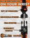 Atomic Bear Paracord Bracelet (2 Pack) - Adjustable - Fire Starter - Loud Whistle - Perfect for Hiking, Camping, Fishing