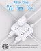 Surge Protector Power Strip, 1080J, 5 Ft Braided Extension Cord
