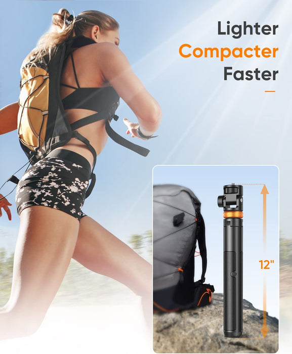 62" Phone Tripod, Tripod for iPhone & Selfie Stick with Remote