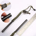 4" Survival Ferro Rod Drilled Flint Fire Starter and Striker Kit