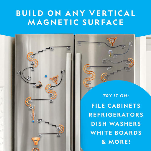 National Geographic Magnetic Marble Run STEM Building Set for Kids