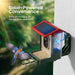 Smart Bird Feeder with Camera Solar Powered, 2K HD Video, AI Bird Species Identification, Instant Arrival Alerts, Weathe