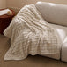 Cloud Bubble Blanket, Soft Cozy Throw, Beige, 50"×60"