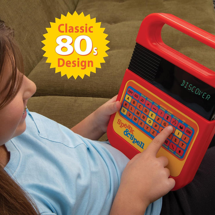 Speak & Spell Educational Learning Toy, Spelling Games, 80s Retro Handheld