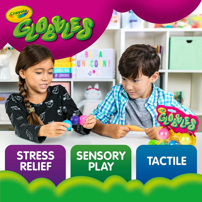 Globbles Fidget Toy (6ct), Sticky Stress Ball for Adults & Kids, Squishy Balls, Calming Sensory Gifts for Stress Relief
