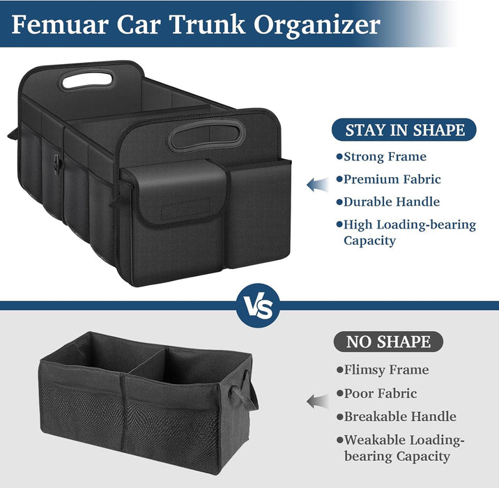 Car Trunk Organizer-Collapsible Car Storage for Suv/Jeep/Sedan