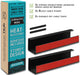 Scanfield Under Desk Cable Management Tray, No-Screw, 17-Inch, 2-Pack Black