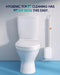 Disposable Toilet Cleaning System - Toilet Brush Kit with 36 High-Performance Refills, Wall Mounted Toilet Brush and Holder for Deep Cleaning Bathroom (2 Toilet Brush+48 Refills)