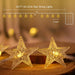 Christmas Decor Star String Lights Battery Operated, 20 ft 40 LED