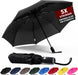 Windproof Travel Umbrella, Auto Open Close Lightweight Compact Portable Backpack Folding Umbrella, Perfect for Car, Purs
