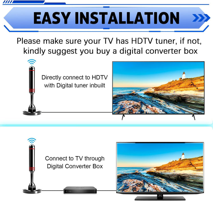 TV Antenna for Smart TV Indoor, Digital Indoor Antenna for Local Channels