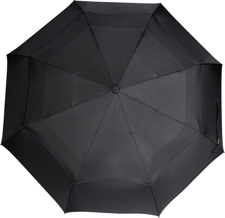 Round Travel Umbrella with Auto Open/Close Button, Wind-Proof Compact Design, Wind Vent, Strong Alloy Steel Frame, Soft-