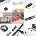 Cord Management Organizer Kit 4 Cable Sleeve split 192PCS Cable Management