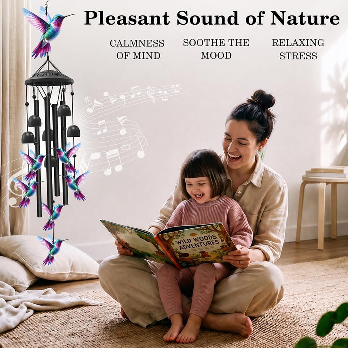 Hummingbird Wind Chimes for Outside,Yard Decor,Hummingbird Gifts for Women