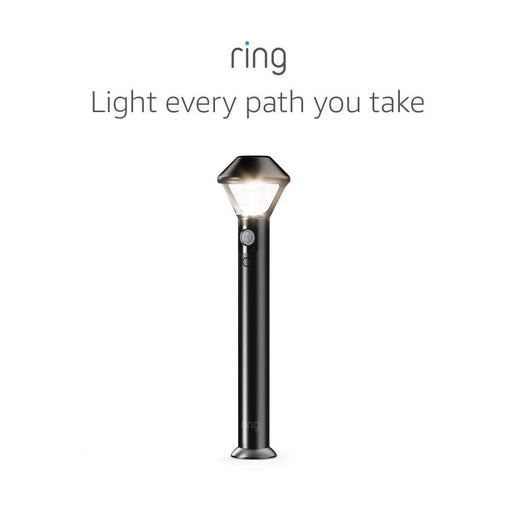 Pathlight Battery — Motion-activated pathlight, bright LEDs, works with Amazon Sidewalk, Black