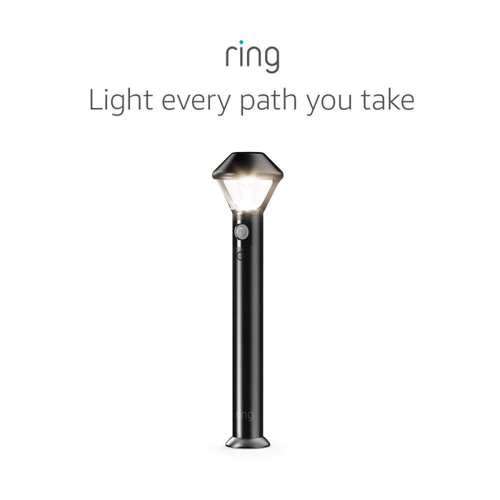 Pathlight Battery — Motion-activated pathlight, bright LEDs, works with Amazon Sidewalk, Black