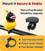 Rubber Duck Bike Decorations [New Stable Clamp Mount] Cute Squeak Duck Bike Bell [Two Helmet Propeller] Funny Bike Acces