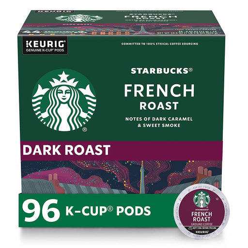 K-Cup Coffee Pods, Dark Roast Hot or Iced Coffee, French Roast, 96 Keurig Pods