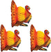 12-inch Tissue Turkey Centerpiece; 3/Pack99066
