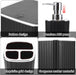 Bathroom Accessories Set - 10PC Gorgeous Black Bathroom Set