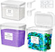 Laundry Pods Container with Pop-up Lid, 0.72+0.5 gal, 3 Pcs