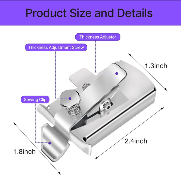 Magnetic Seam Guide for Sewing Machine,Guide Sewing Presser Foot,Seam Gauge Ruler,Universal Sewing Quilting Accessories 