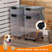 Airtight Rolling Pet Food Storage Container with Scoop