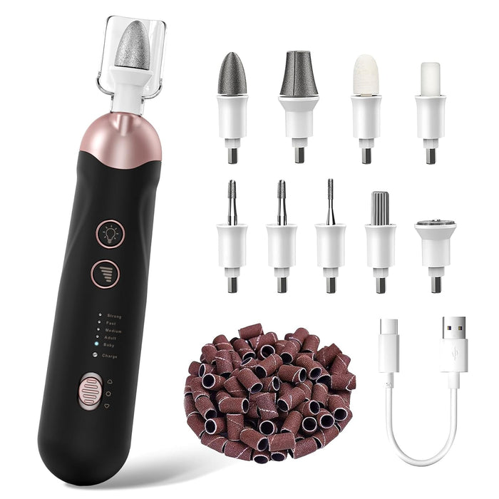 Electric Nail File Toe Nail Grinder for Thick Toenails Manicure Kit