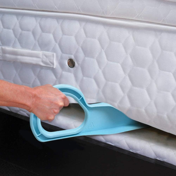 Mattress Lifter & Bed Maker Tool for Changing Bed| Patented & Made in USA | Lifts & Holds The Mattress, Tucks Sheets, Removes Sheets, Bed Skirts and More
