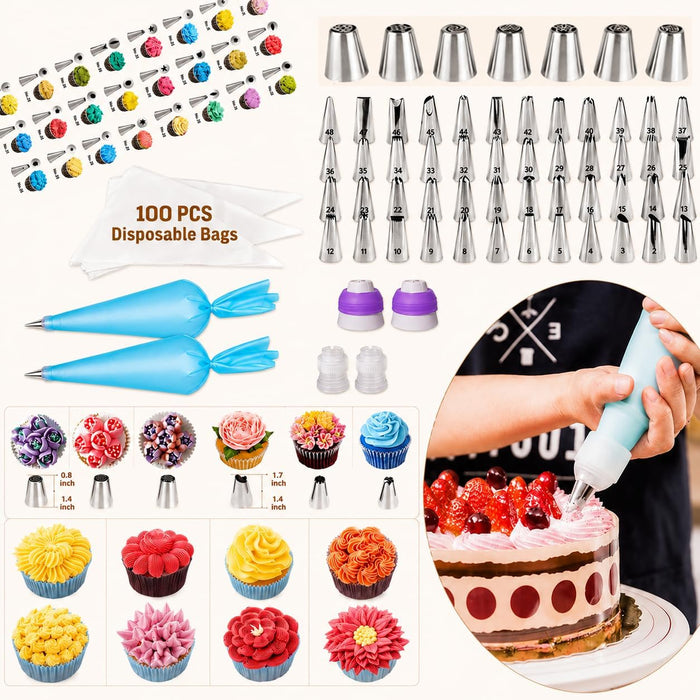 567 PCS Cake Decorating Kits with Baking kit Tools for Beginners & Pros