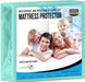 Waterproof Mattress Protector Twin Size, Premium Terry Mattress Cover 200 GSM, Breathable, Fitted Style with Stretchable Pockets (White)