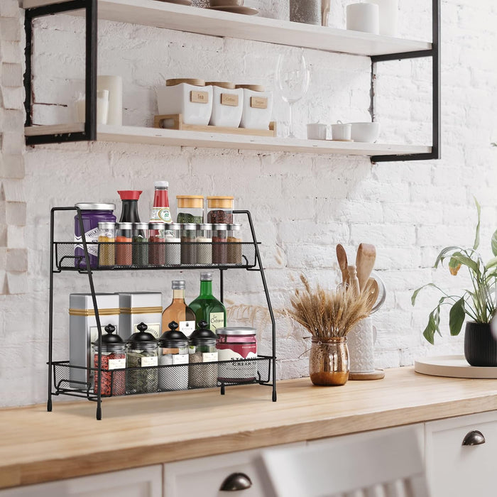 Spice Rack Organizer for Cabinet, Bathroom Organizer Countertop, Bathroom Counter Organizer, Kitchen Countertop Organize